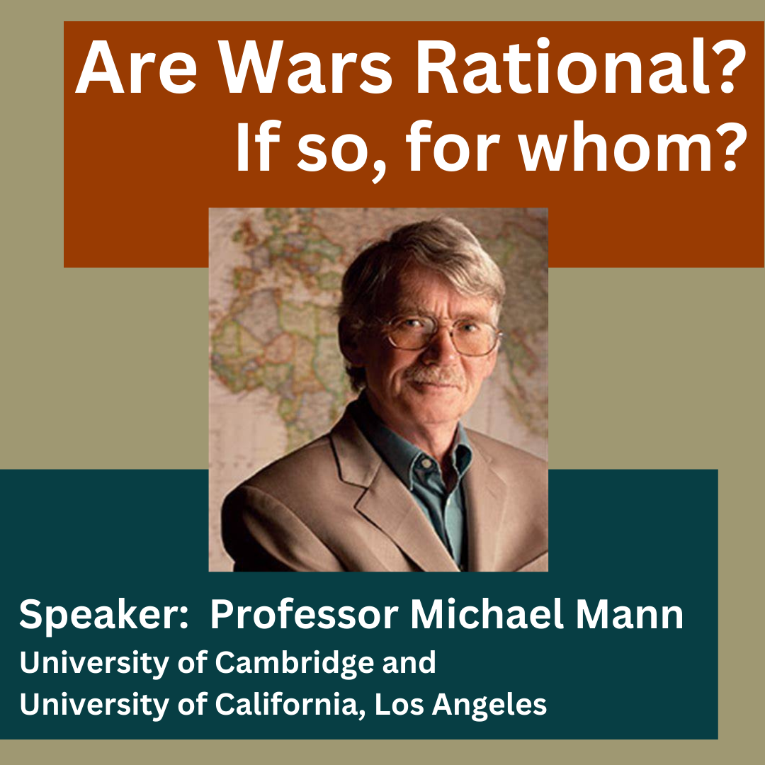 Prof Michael Mann - poster advertising talk