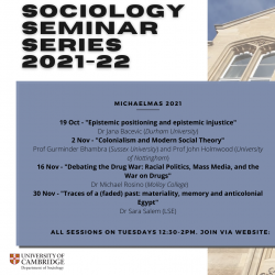 Seminar series 2021-22