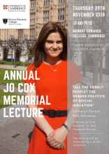 Jo Cox Memorial Lecture