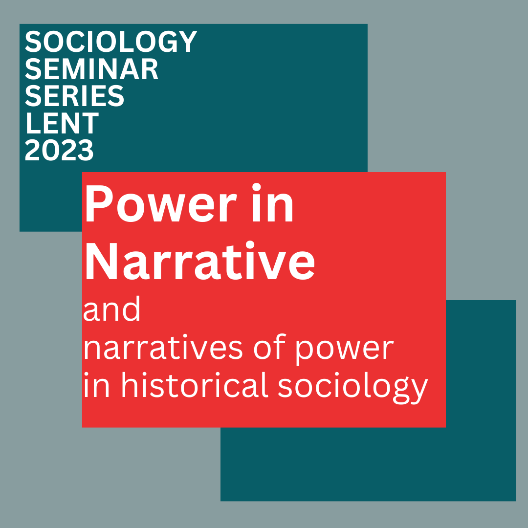 Sociology Seminar Title: Power in Narrative Sociology Seminar Title: Power in Narrative