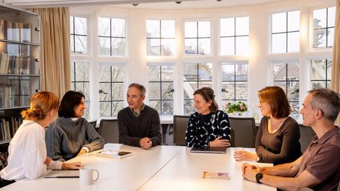 University staff members have an informal meeting at the Old Cavendish Copyright University of Cambridge (November 2024)