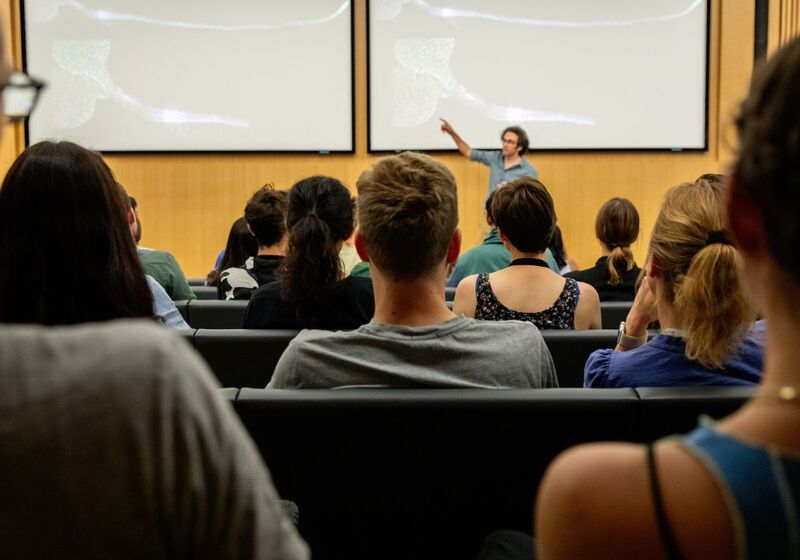 University of Cambridge students listening to a lecture. Copyright University of Cambridge (June 2023)