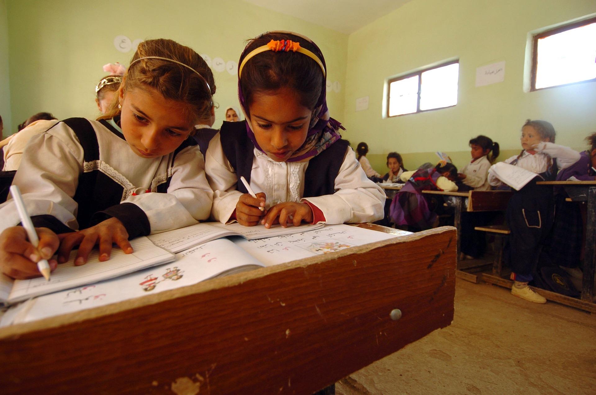 Young girls in a classroom Image: David Mark, Pixabay. Young girls in a classroom Image: David Mark, Pixabay.