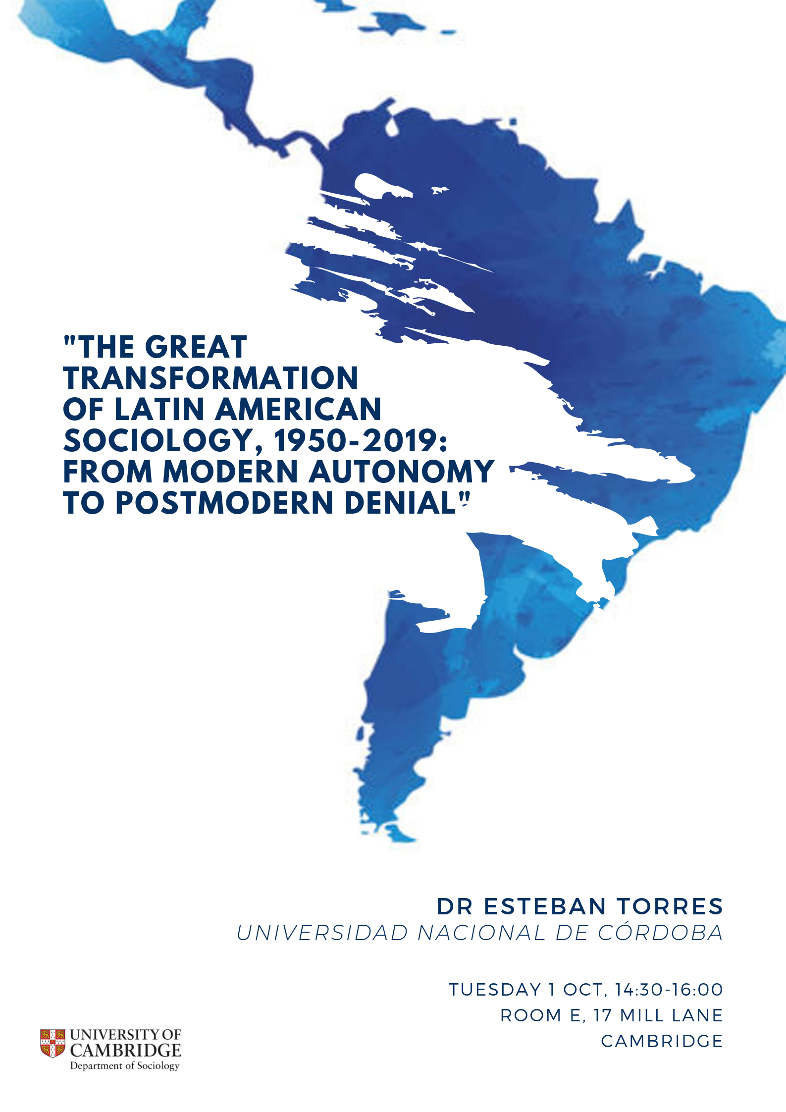 Dr Torres Latin American Sociology Lecture