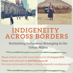 Indigeneity across Borders: Rethinking Indigenous Belonging in the Urban Milieu